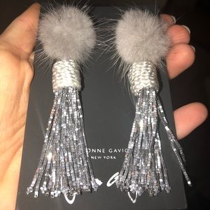 Jackie Pyrite earrings Mignonne Gavigan silver